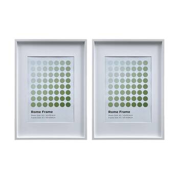 2PK Braz A1 Rome Image Photo Document Display Frame 59.4x84cm White
