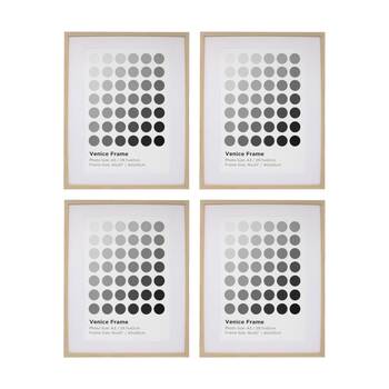 4PK Braz Venice Image Photo Document Display Frame 40x50cm Beech