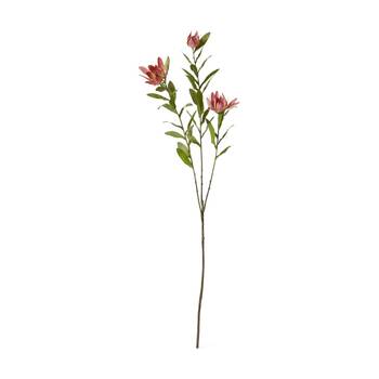 E Style Protea Orientale Spray Pink Artificial Flower Floral Stem 42x16x99cm