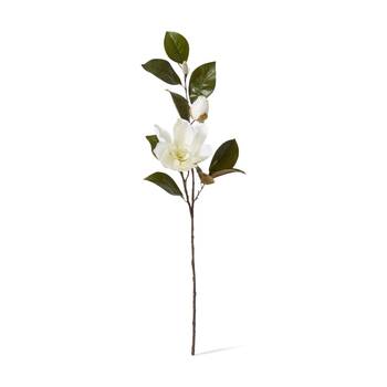 E Style Magnolia Floral W/ Bud Spray White Artificial Flower 37x26x102cm