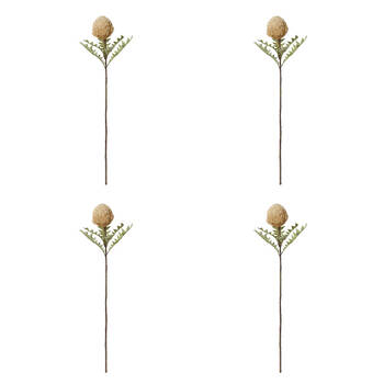 4PK E Style Banksia Baxteri Stem Beige Artificial Floral Flower 20x11x69cm