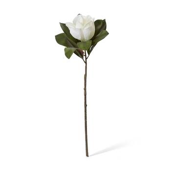 E Style Magnolia Flower Stem Artificial Flower White 30x30x70cm