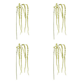 4PK E Style Amaranthus Hanging Spray Plant Artificial Flower Green 16x16x147cm