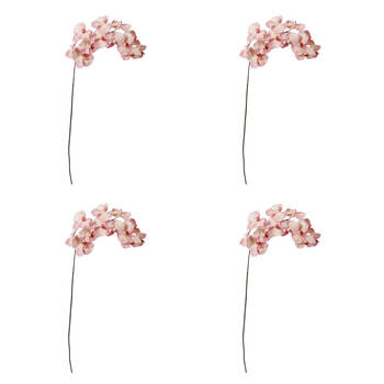 4PK E Style Phalaenopsis Orchid Stem Artificial Flower Pink 20x8x112cm