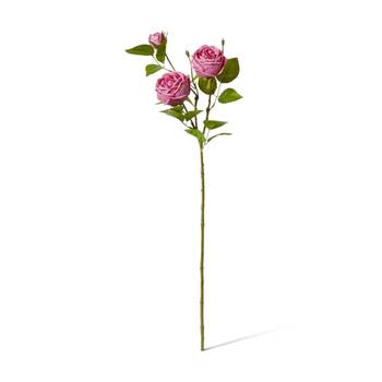 E Style Rose Austin Spray Elegant Artificial Flower Mauve 24x16x78cm