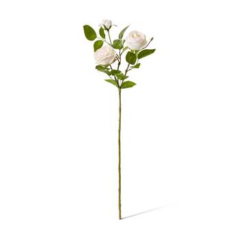 E Style Rose Austin Spray Elegant Artificial Flower Pink Cream 24x16x78cm