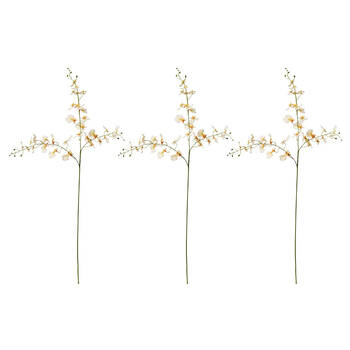 3PK E Style Dancing Orchid Spray Artificial Flower Decoration Peach 23x10x97cm