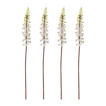 4PK E Stylr Eucomis Stem Artificial Flower Decoration White 7x10x89cm
