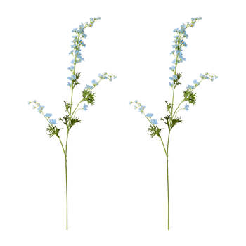 2PK E Style Delphinium Stem Artificial Flower Decoration Blue 4x14x86cm