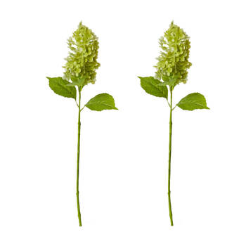 2PK E Style Cone Hydrangea Stem Artificial Flower Decoration Green 20x20x75cm