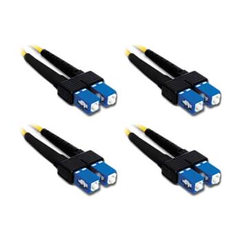 4PK Comsol SC-SC Single-Mode Duplex Fibre Patch Cable LSZH 9/125 OS2 1M