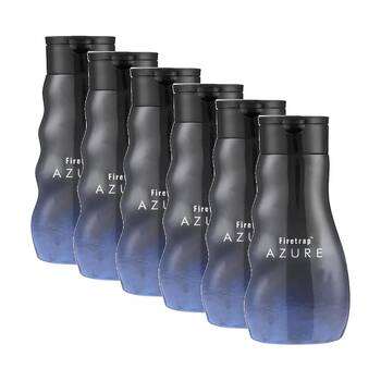 6PK Firetrap Mens Shower/Bath Cleansing Bodywash Azure 400mL