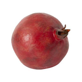 E Style Pomegranate Grand Realistic Artificial Fruit Plastic Red 12x12x12cm