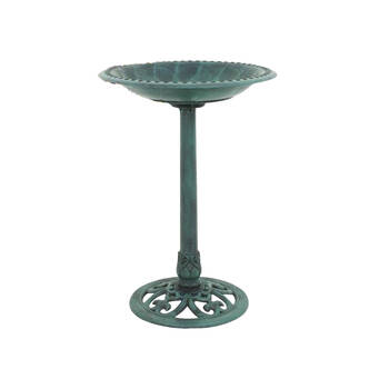 Braz Garden Bird Bath UV Stabilised Polypropylene Outdoor Decor 50x70cm Green