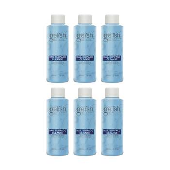 6PK Gelish Mini Nail Surface Cleanse Removes Tacky Bottle Size 2oz 60ml
