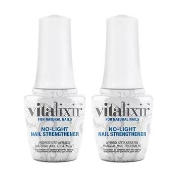 2PK Gelish Mini UV LED Gel Polish Vitalixir Keratin Treatment Bottle 9ml
