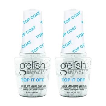 2PK Gelish Mini Gel Polish Top It Off High Shine Sealer Bottle 9ml