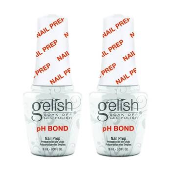 2PK Gelish Mini Gel Polish Ph Bond Natural Nail Prep Removes Oils 9ml