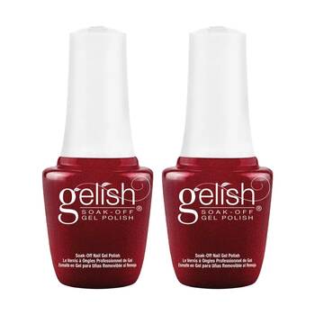 2PK Gelish Mini UV LED Soak Off Gel Nail Polish Wonder Woman 9ml