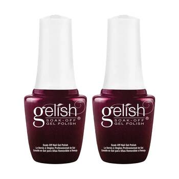 2PK Gelish Mini UV LED Soak Off Gel Nail Polish Seal The Deal 9ml