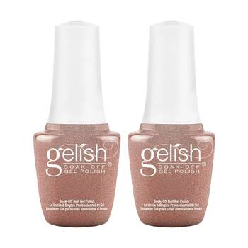 2PK Gelish Mini UV LED Soak Off Gel Nail Polish Colour No Way Ros? 9ml
