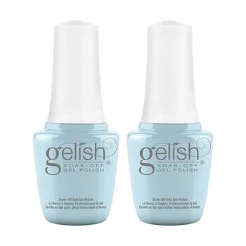 2PK Gelish Mini UV LED Soak Off Gel Nail Polish Colour Water Baby 9ml