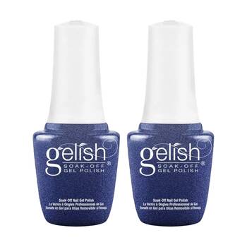 2PK Gelish Mini UV LED Soak Off Gel Nail Polish Rhythm And Blues 9ml