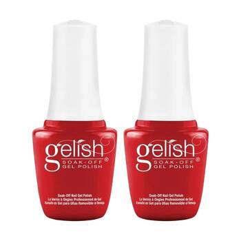 2PK Gelish Mini UV LED Soak Off Gel Nail Polish Colour Scandalous 9ml