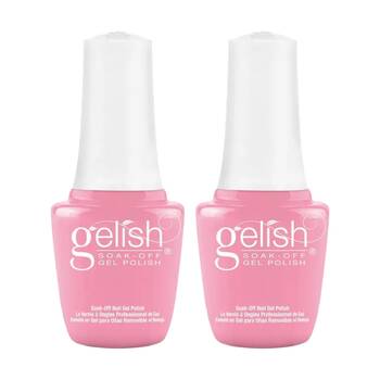 2PK Gelish Mini UV LED Soak Off Gel Nail Polish Look At You, Pink-Achu! 9ml