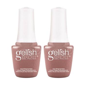 2PK Gelish Mini UV LED Soak Off Gel Nail Polish Glamour Queen 9ml
