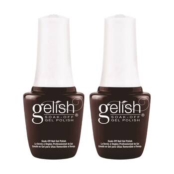 2PK Gelish Mini UV LED Soak Off Gel Nail Polish Black Cherry Berry 9ml