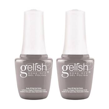 2PK Gelish Mini UV LED Soak Off Gel Nail Polish Colour Clean Slate 9ml