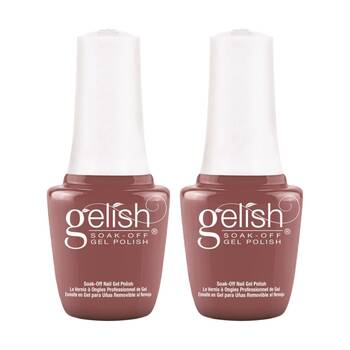 2PK Gelish Mini UV LED Soak Off Gel Nail Polish Colour Mauvy-Mauve 9ml