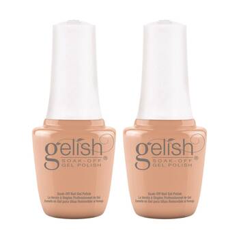 2PK Gelish Mini UV LED Soak Off Gel Nail Polish Creme De La Femme 9ml