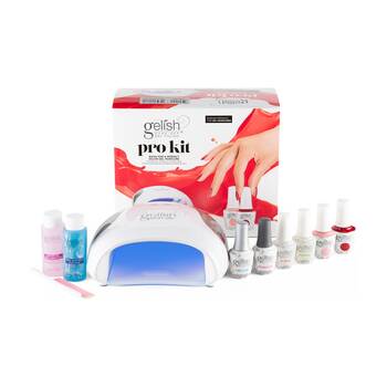 Gelish Pro Kit DIY Professional Nail Manicure Set With 5-45 LED Curing Lamp