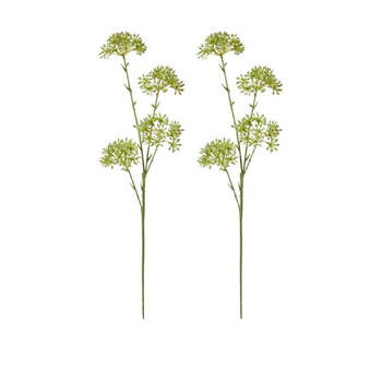 2PK E Style Seeding Nut Spray Realistic Artificial Flower Green 23x15x58cm