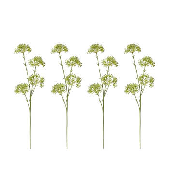 4PK E Style Seeding Nut Spray Realistic Artificial Flower Green 23x15x58cm