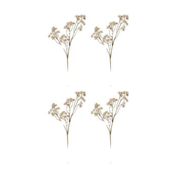 4PK E Style Aralia Deco Seed Spray Realistic Artificial Flower Beige 84cm