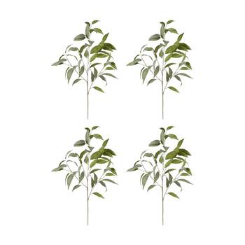 4PK E Style Eucalyptus Spray Realistic Artificial Flower Grey Green 50x40x94cm