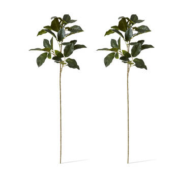 2PK E Style Viburnum Spray Realistic Artificial Flower Plastic Green 17x20x66cm