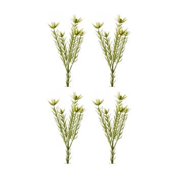 4PK E Style Leucadendron Spray Realistic Artificial Flower Plastic Green 72cm
