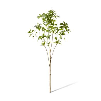 E Style Pieris Japonica Leaf Branch Realistic Artificial Flower Green 120cm