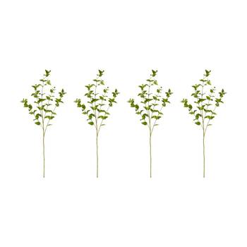 4PK E Style Hoya Leaf Spray Realistic Artificial Flower Plastic Green 84cm