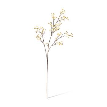 E Style Rosehip Mini Spray Realistic Artificial Flower Plastic Yellow 99cm