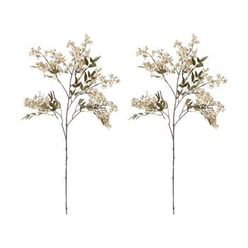 2PK E Style Pepper Berry Spray Realistic Artificial Flower Cream 45x24x110cm