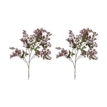 2PK E Style Pepper Berry Spray Realistic Artificial Flower Mauve 45x24x110cm