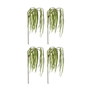 4PK E Style Rhipsalis Hanging Spray Realistic Artificial Flower Green 24x20x89cm