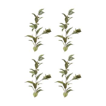 4PK E Style Eucalyptus Seed Spray Realistic Artificial Flower Grey 30x20x112cm