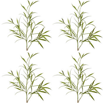4PK E Style AsparAus Leaf Spray Realistic Artificial Flower Plastic 32x24x76cm