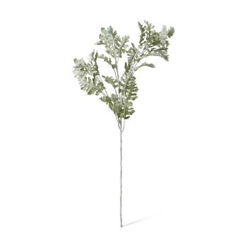 E Style Dusty Miller Spray Realistic Artificial Flower Grey 28x24x81cm